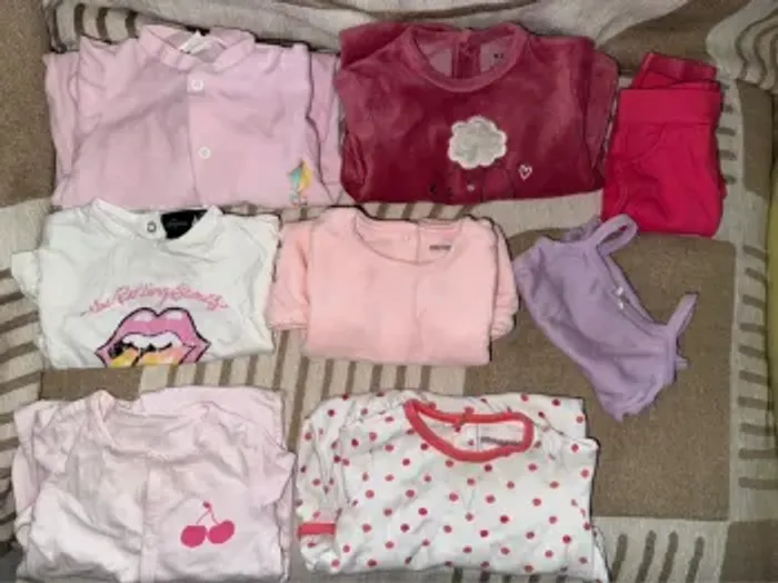 Lot mixte rose x8