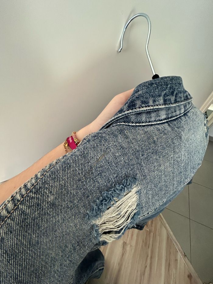 Veste en jean longue - photo numéro 4