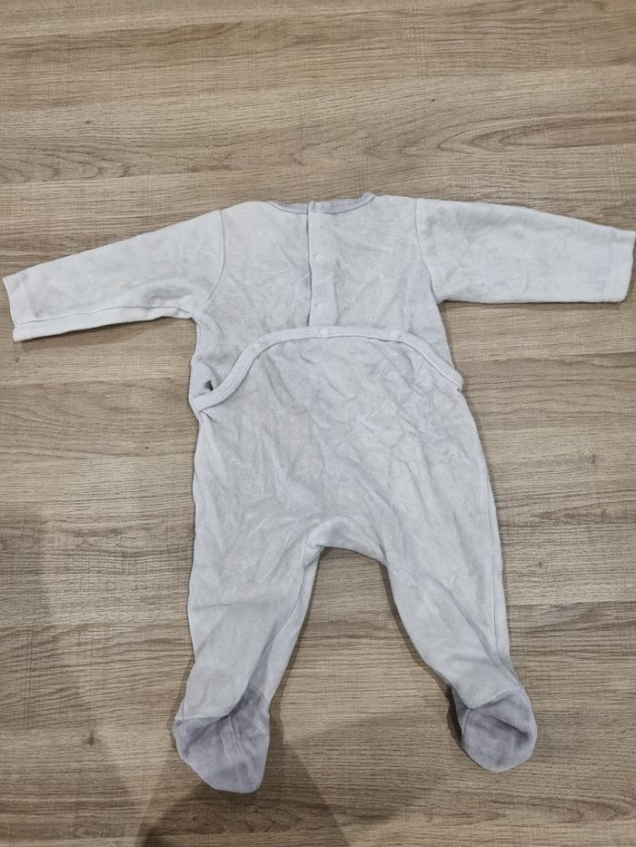 ​Pyjama Bébé Velours Sucre d'Orge 3 Mois  "Encore Plus de Câlins" Tres Bonne Etat - photo numéro 3