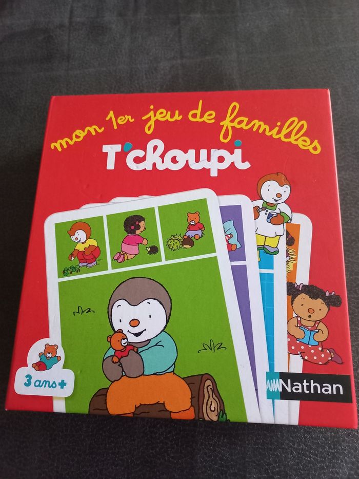 Mon 1er jeu de familles t'choupi tchoupi nathan