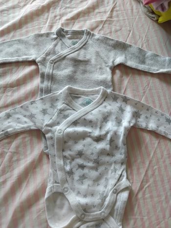 Lot bodies manches longues mixte taille naissance
