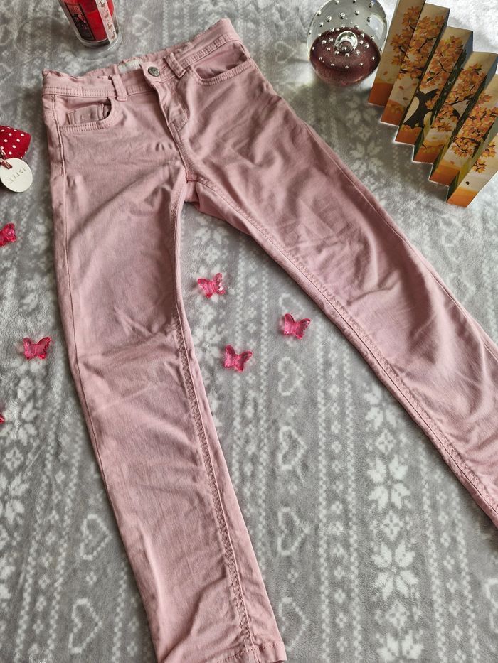 Jeans rose slim