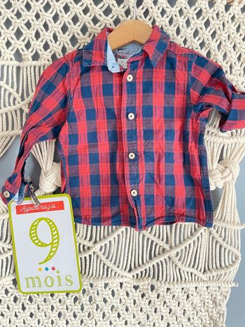Chemise bûcheron t.9/12m