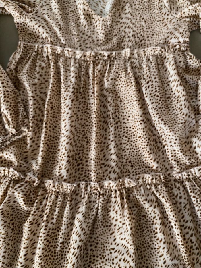 Robe baby doll beige avec tâches marron taille 38 - photo numéro 10