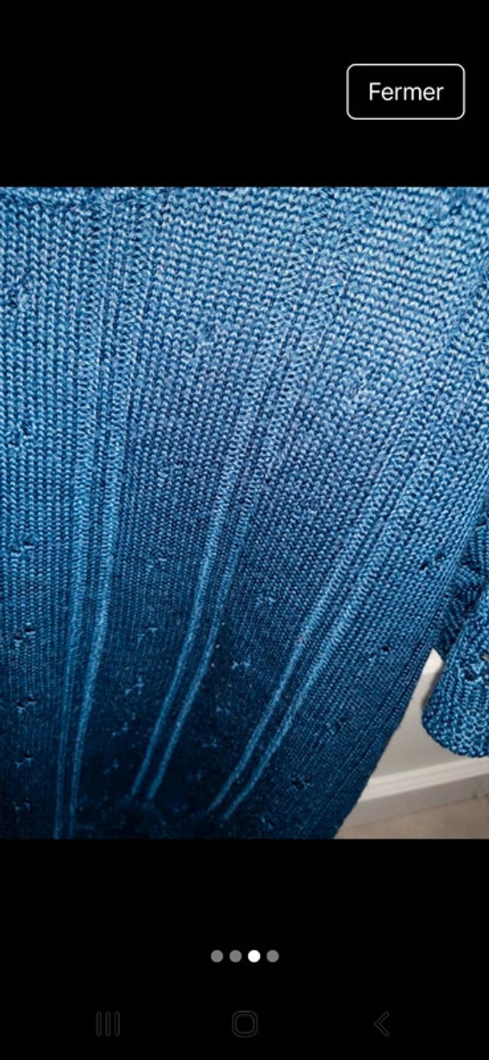 Pull ajouré marine 40🔴 - photo numéro 3