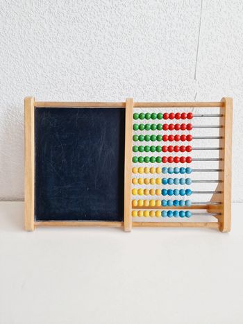 Boulier en bois avec tableau - Vintage