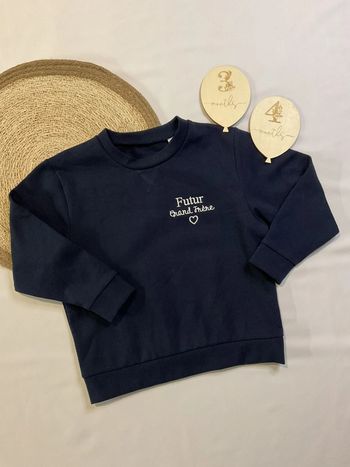 Pulls garçon « Futur grand frère » brodé