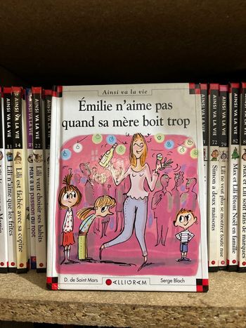 Livre, Émilie n’aime pas quand sa mère boit trop