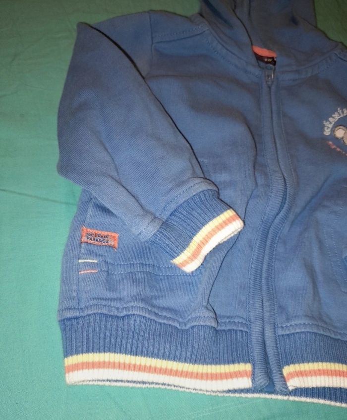 Gilet zip capuche 12 mois - photo numéro 3