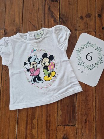 T-shirt manches courtes 6 mois Disney
