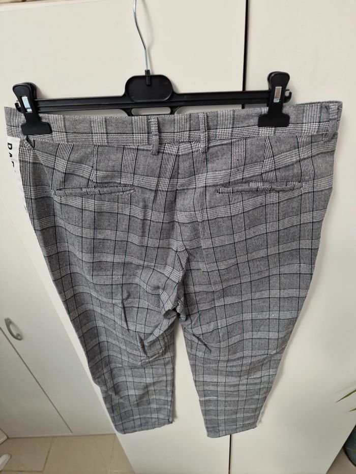Pantalon Prince De Galles Gris Blanc Bandes Blanches Sixth June - photo numéro 8