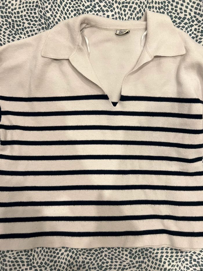 pull col polo en V - photo numéro 3