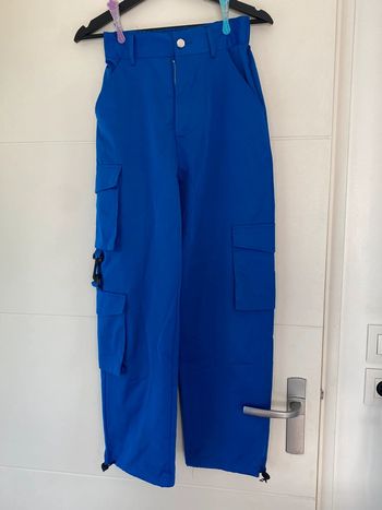 Pantalon cargo bleu