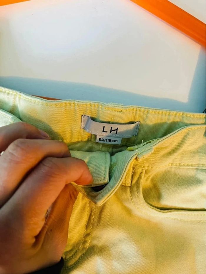 Short taille ajustable jaune clair 6 ans la halle - photo numéro 4
