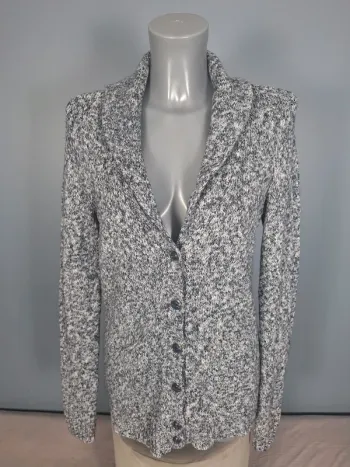 Cardigan gris chiné Tommy Hilfiger femme M (642)