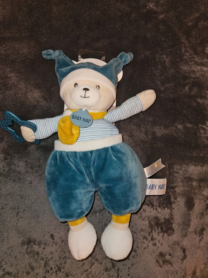 Polochon babynat 30 cm neuf - doudou peluche - photo numéro 2