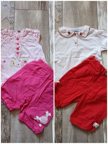 Lot ensemble été fille taille 12 mois