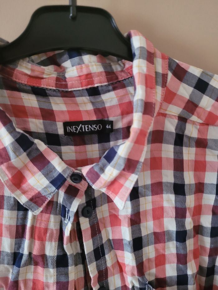 Chemise carreaux bleu et rouge - photo numéro 2