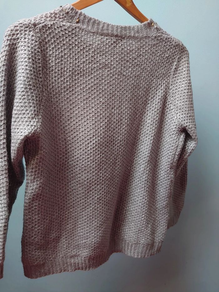 Pull gris taille m - photo numéro 5