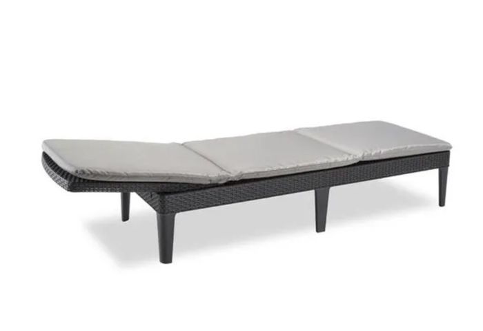 Neuf + livraison offerte 2 Transats + coussins en résine, imitation rotin tressé - photo numéro 4