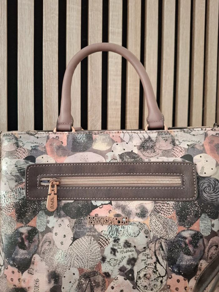 Sac à main et bandoulière Anekke marron theme espace lune spacial - photo numéro 10