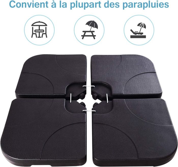 Pieds de Parasols Lot de 4