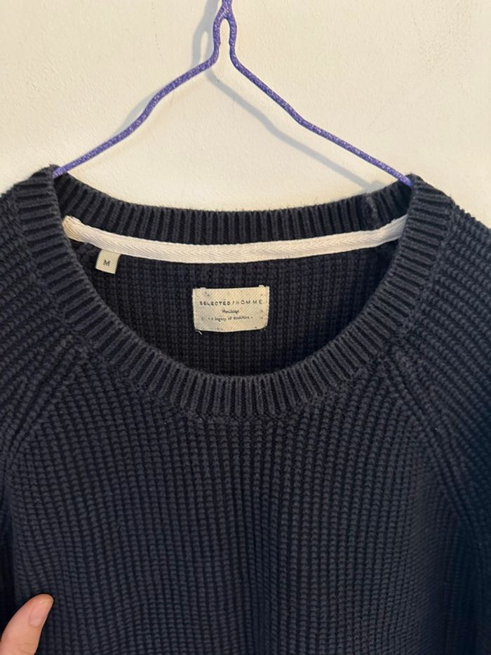 Pull hiver selected homme héritage taille M - photo numéro 2