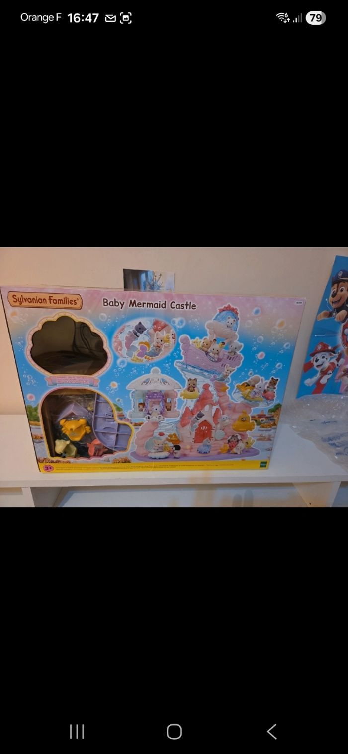 Sylvanian baby mermaid castle