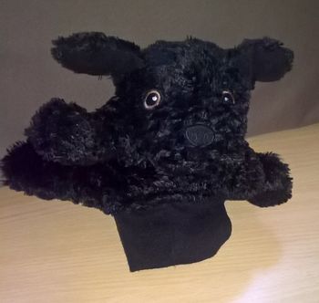 Marionnette agneau noir