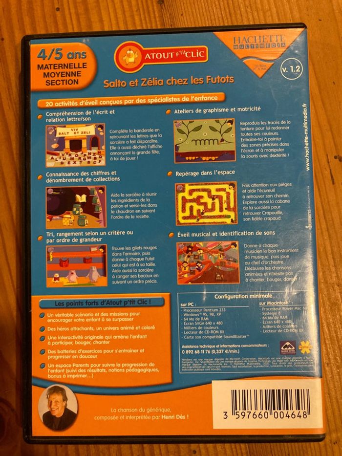 CD-ROM Atout p’tit clic - moyenne section (4-5 ans) - photo numéro 2