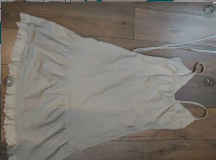 Robe d'été en lin et coton beige t 38 Mystic - photo numéro 10