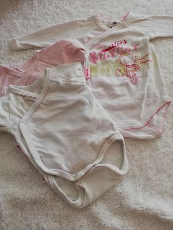 Bodies manches longues fille 1 mois