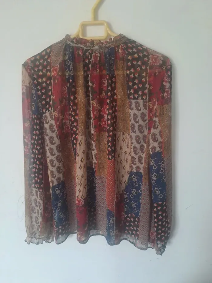 Blouse multicolore transparente Primark Taille 40 - photo numéro 10