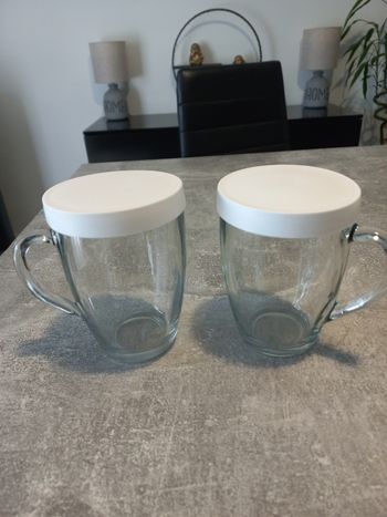Lot tasses en verre