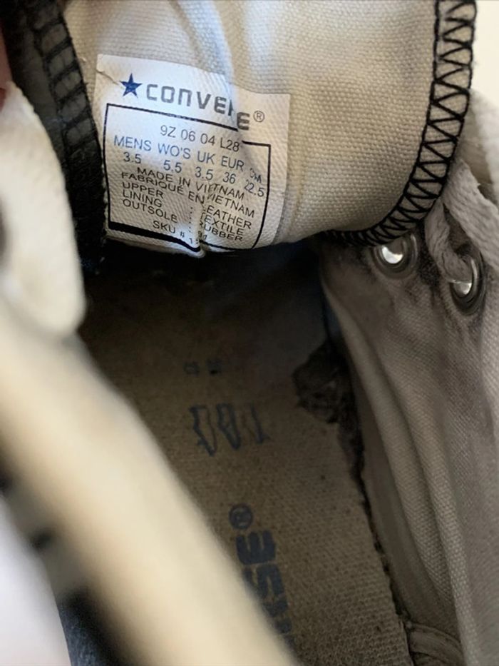 Converse - Chuck Taylor All Star - Baskets montantes en cuir - Noir P36 - photo numéro 9