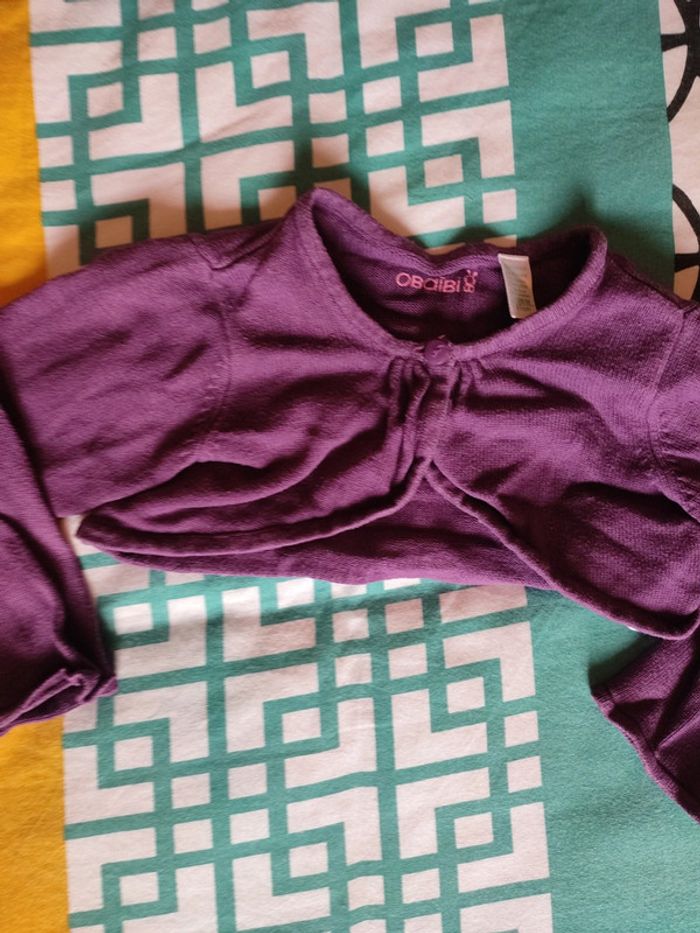 Boléro violet taille 18 mois - photo numéro 4