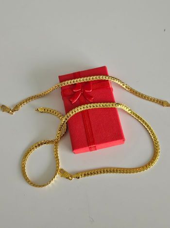 Ensemble or plaqué 18k + Boîte Cadeau 🎁 