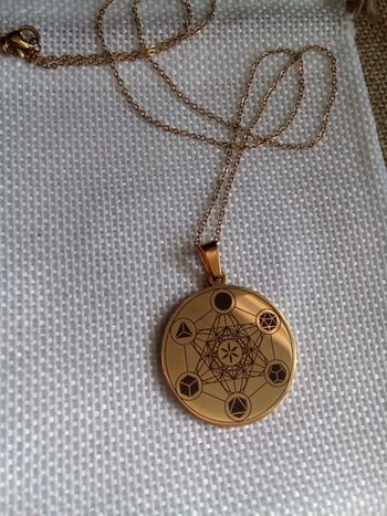 Collier médaillon magie wicca ésotérisme