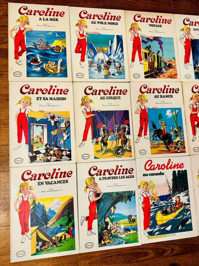 Lot de 12 livres anciens vintage Caroline blancs bd Pierre Probst Hachette - photo numéro 3