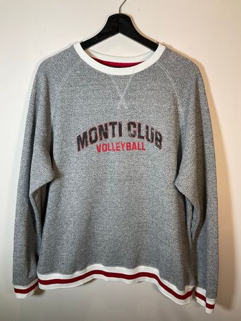 Sweat col rond gris moucheté pour homme Monti Club Volleyball taille XL 609