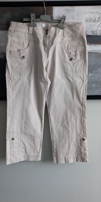 Pantacourt beige Promod