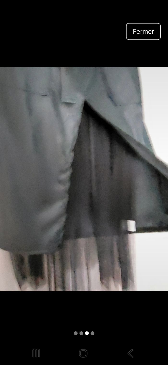 Jupe femme effet cuire et tulle - photo numéro 2