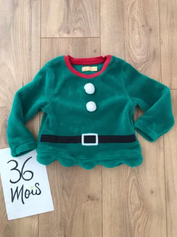 Haut lutin Noël 3ans