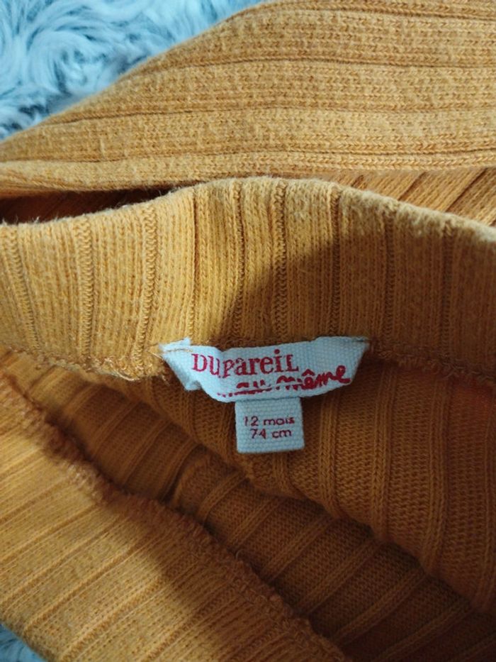 2 pantalons façon legging 12 mois - photo numéro 4