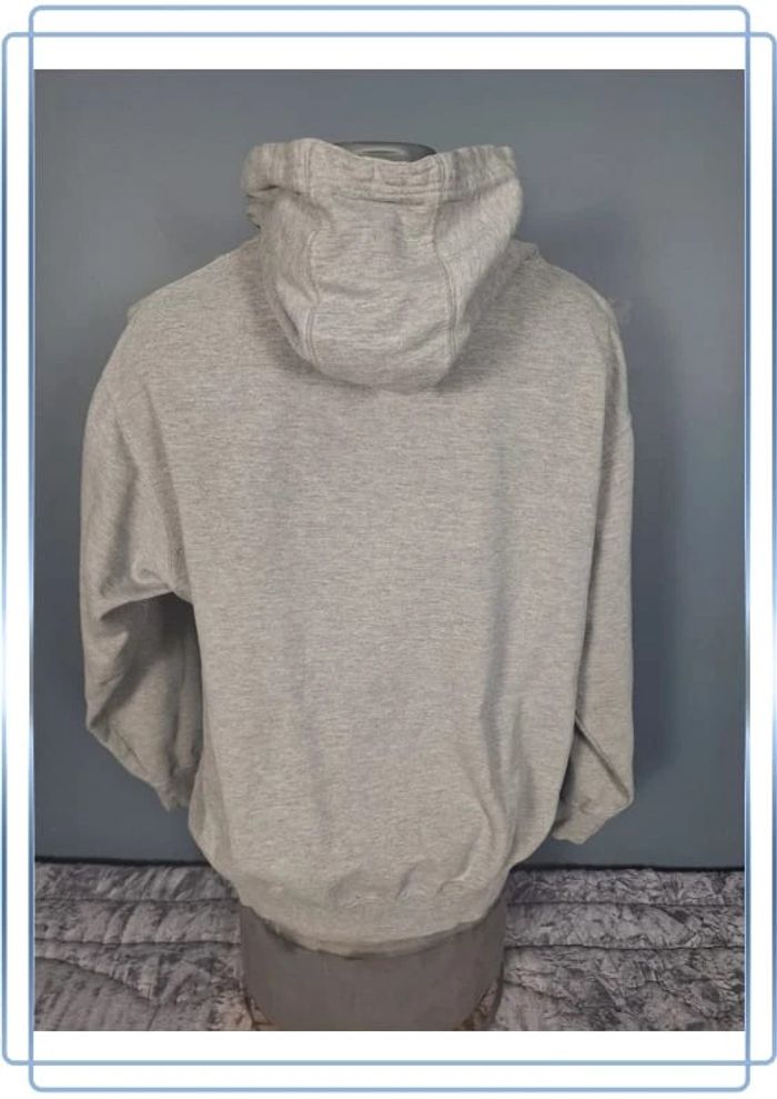 Sweat à capuche / hoodie - taille XL - gris noir brodé (327) - photo numéro 6