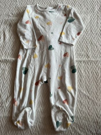 Pyjama blanc avec cœur