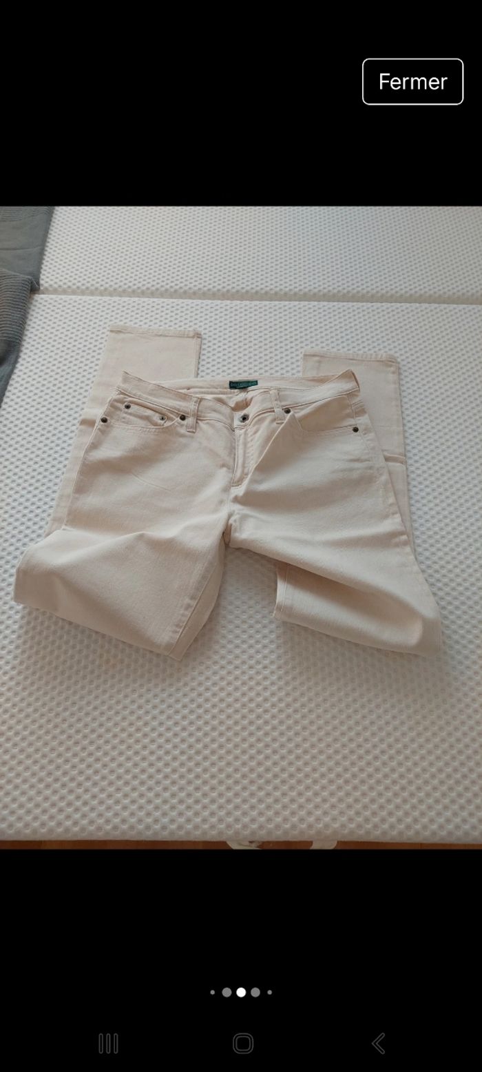 Pantalon femme beige Ralph Lauren - photo numéro 4