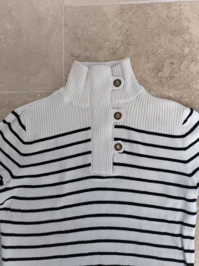 Pull-over coton col boutonné femme Lauren Ralph Lauren taille M - photo numéro 4