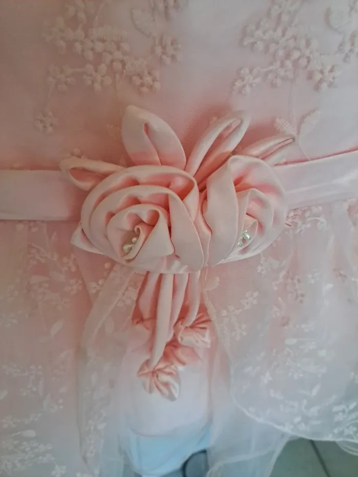 Robe asymétrique rose 2 ans - photo numéro 2