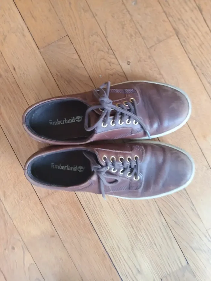 Baskets homme cuir Timberland lacets pointure 41 - photo numéro 7